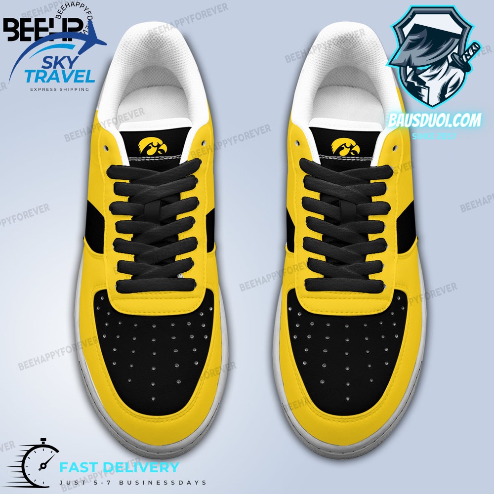 Caitlin Clark Iowa Hawkeyes Women Basketball Air Force 1 Sneakers - Bausduoi