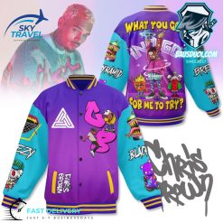 Chris Brown What You Got For Me To Try Baseball Jacket