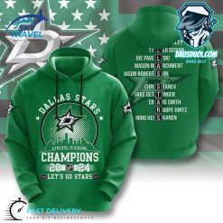 Dallas Stars Central Division Champions 2024 Hoodie 3D