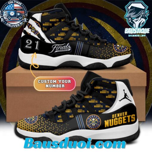 Denver Nuggets Customized Jordan 11 Shoes