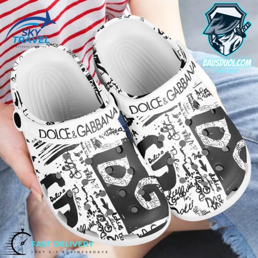 Dolce Gabbana Graffiti Crocs Crocband Shoes