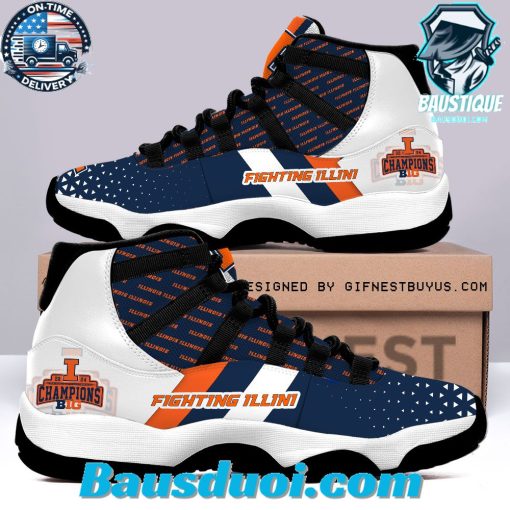 Fighting Illinois Mens Basketball Jordan 11 Sneaker