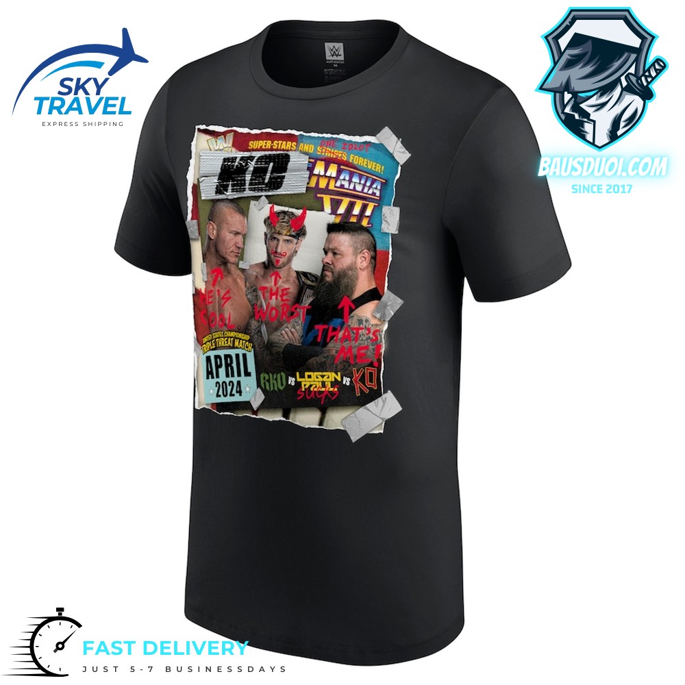 Kevin Owens WrestleMania 40 KO-Mania VII T-Shirt - Bausduoi