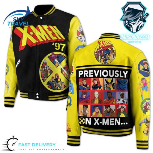 Previously On Xmen 97 Baseball Jacket