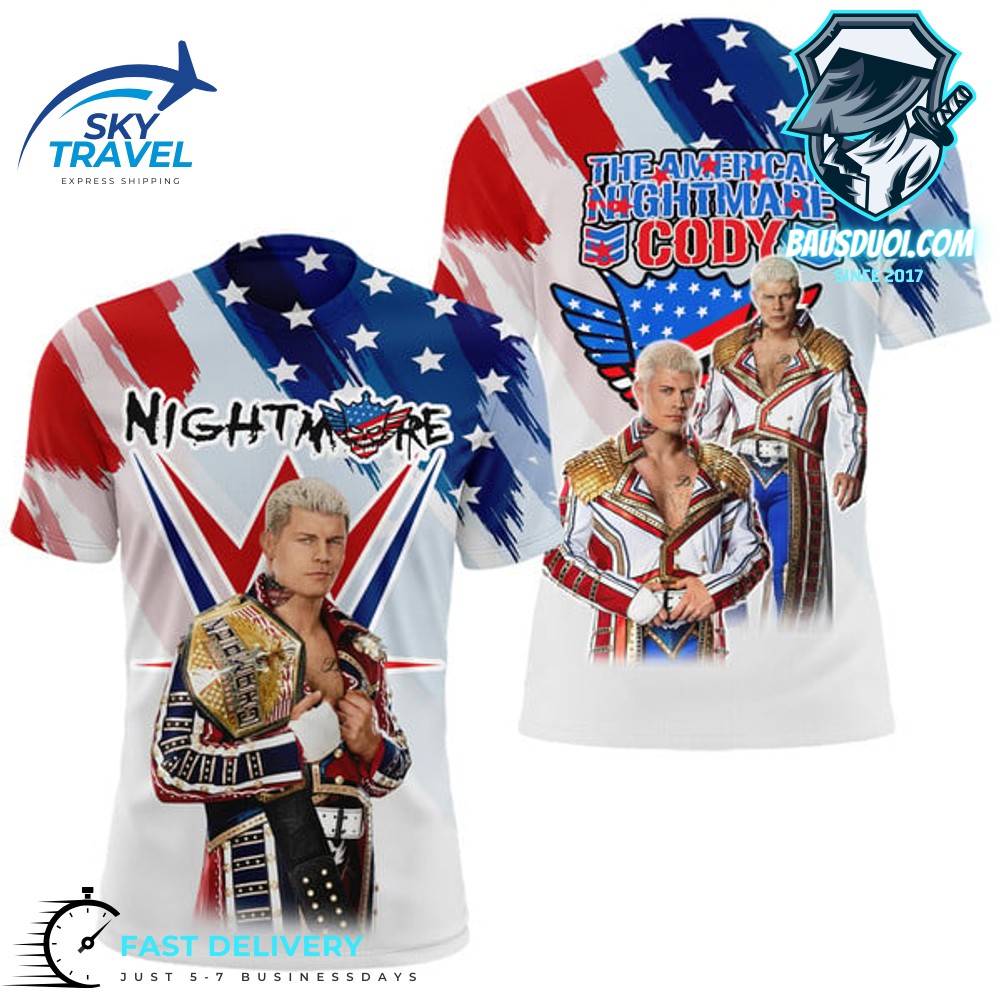 WWE Universal Champion The American Nightmare Cody Rhodes Tshirt - Bausduoi