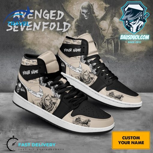 Custom Name Avenged Sevenfold Air Jodan 1 Sneaker