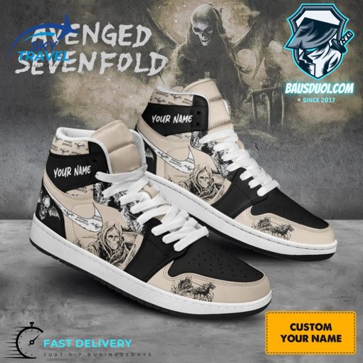 Custom Name Avenged Sevenfold Air Jodan 1 Sneaker