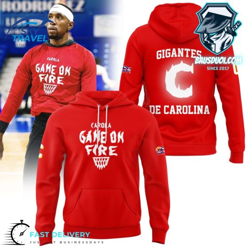Gigantes de Carolina Game On Fire Red Hoodie