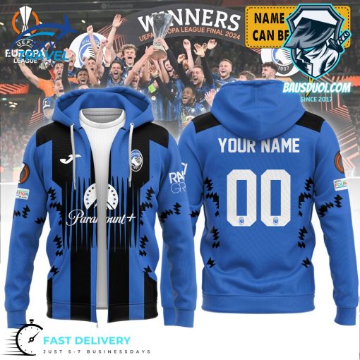 Personalized Atalanta BC Champions UEFA Europa League in 2023 24 3D Hoodie