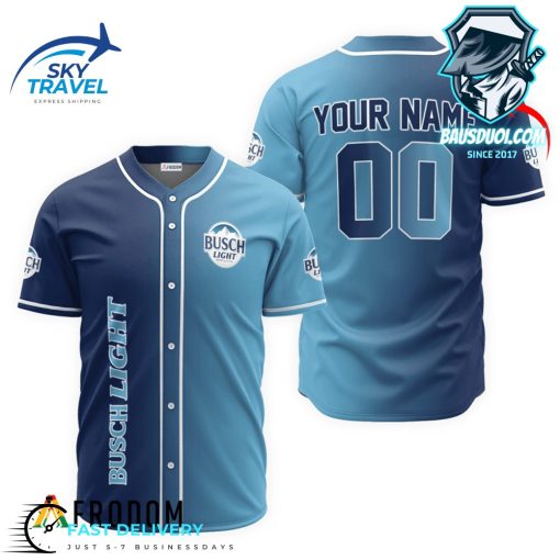 Personalized Gradient Busch Light Baseball Jersey