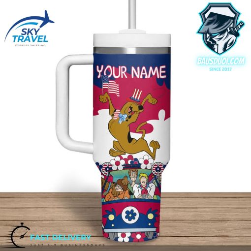Scooby Doo American Flag Stanley Tumbler