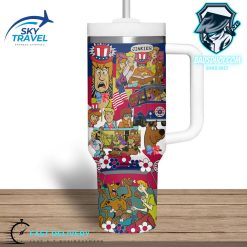 Scooby Doo American Flag Stanley Tumbler