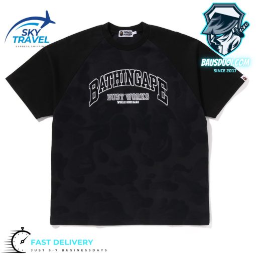 Bathing Ape Raglan Sleeve Relaxed Fit Tee