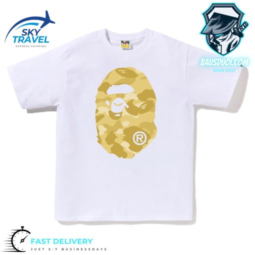 Color Camo Big Ape Head Tee
