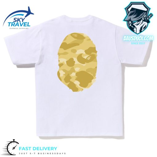 Color Camo Big Ape Head Tee