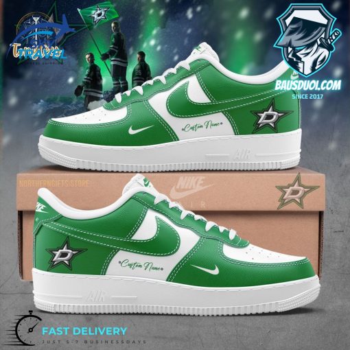 Dallas Stars Custom Name Air Force 1 Sneaker