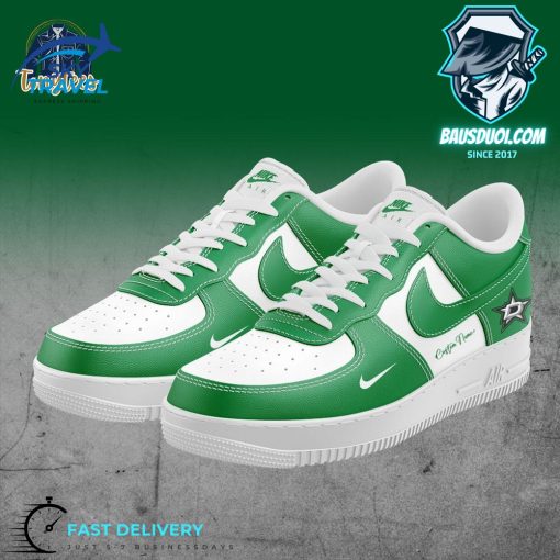 Dallas Stars Custom Name Air Force 1 Sneaker