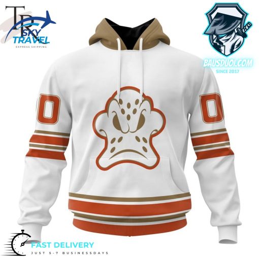 Personalized NHL Anaheim Ducks Special Whiteout Design Hoodie