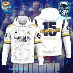 Real Madrid UEFA Champions League Champions London 24 Final 15 Hoodie