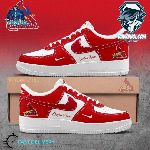 St Louis Cardinals Custom Name Air Force 1 Sneaker