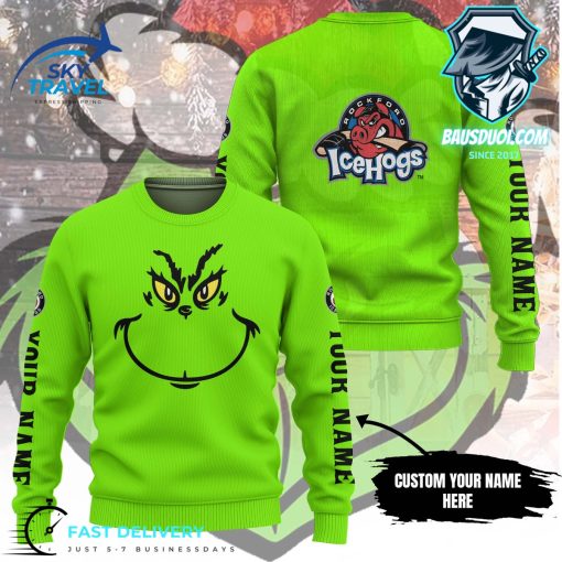 AHL Rockford IceHogs x Grinch Sweatshirt