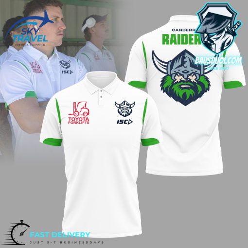 Canberra Raiders 2024 White Polo Shirt