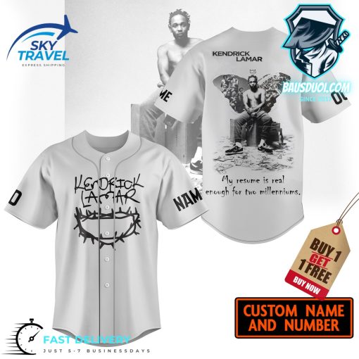 Kendrick Lamar Butterfly Baseball Jersey