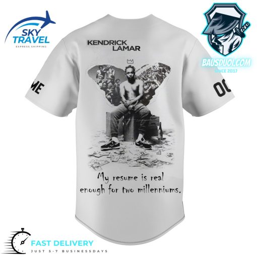 Kendrick Lamar Butterfly Baseball Jersey