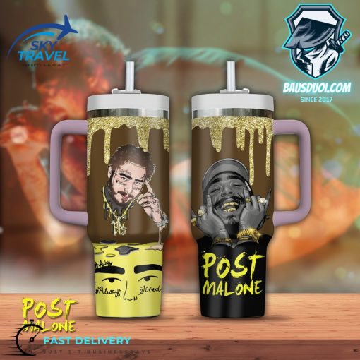 Post Malone Always Tired Stanley Tumbler 40oz