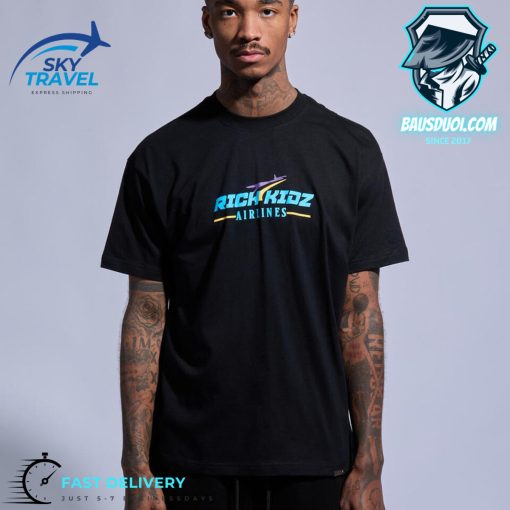 Rich Kids Airlines Black T-shirt