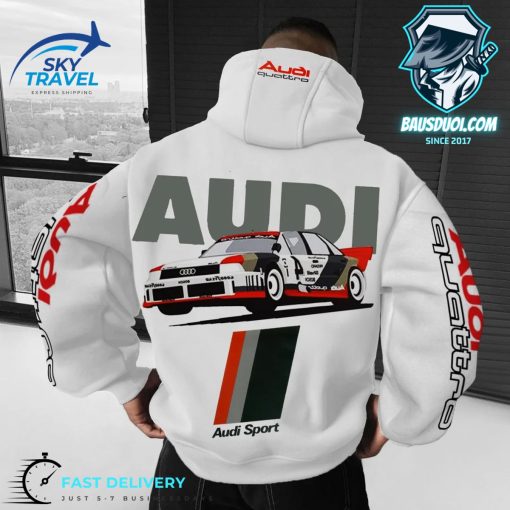 Unisex Oversized Audi Quattro Sport Hoodie