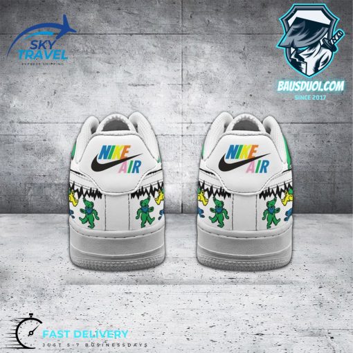 Exclusive White Grateful Dead Air Force 1 Sneaker Boots