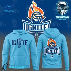 Indy Ignite Pro Volleyball 2024 Blue Hoodie