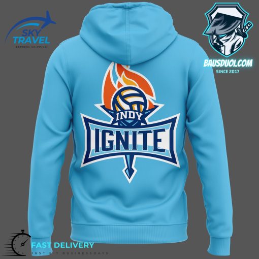 Indy Ignite Pro Volleyball 2024 Blue Hoodie