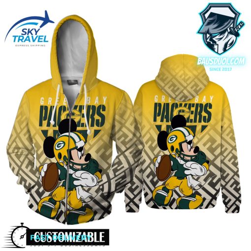 NFL Green Bay Packers Mickey Zipup Hoodie