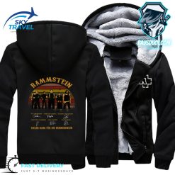 Rammstein Vielen Dank Fur Die Erinnerungen Fleece Zip Hoodie