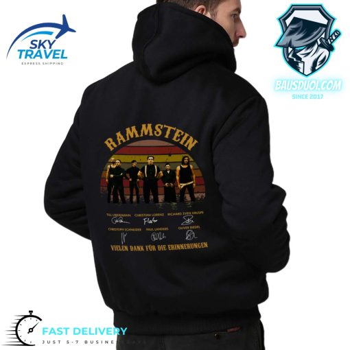Rammstein Vielen Dank Fur Die Erinnerungen Fleece Zip Hoodie