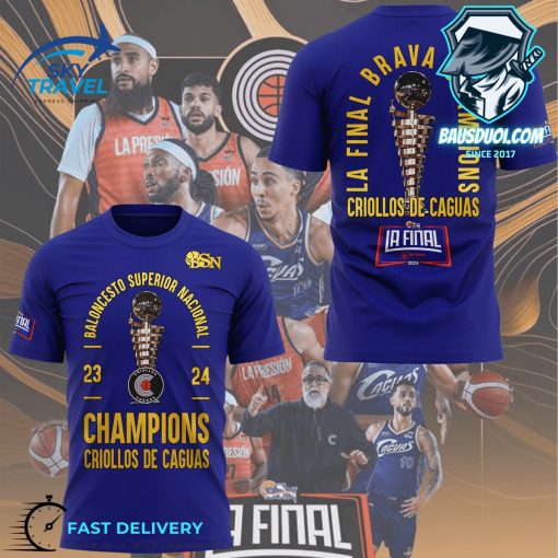 Criollos de Caguas 2024 BSN Campeones 3D Shirt 2024