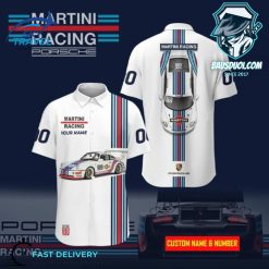 Martini Racing Porsche High Quality Polo Shirt