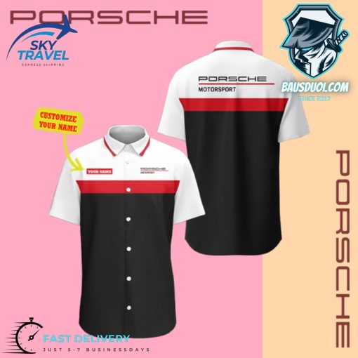 Porsch MoTorSport Custom Name Polo Shirt