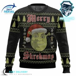Shrek Merry Shrekmas Ugly Sweater Style Christmas