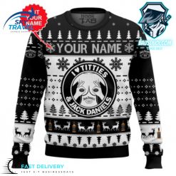 Custom Name Jack Daniels Titties Funny Ugly Sweater