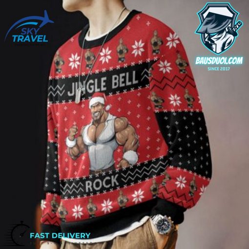 Jingle Bell Rock The Rock Ugly Sweater