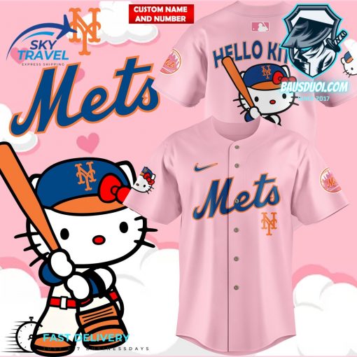 Limited Edition Mets x Hello Kitty Pink Jersey