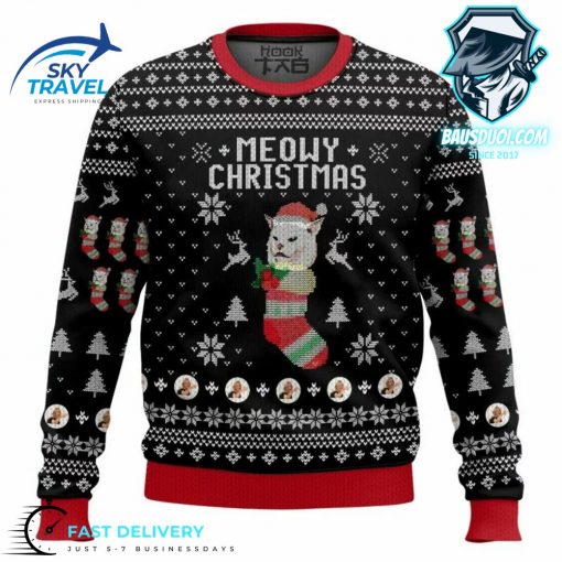 Meowy Christmas meme Christmas Ugly Sweater