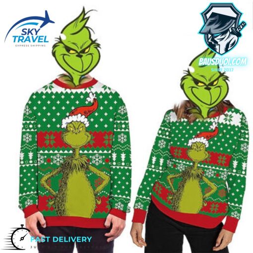 The Grinch Christmas 3D Ugly Thicken Sweaters