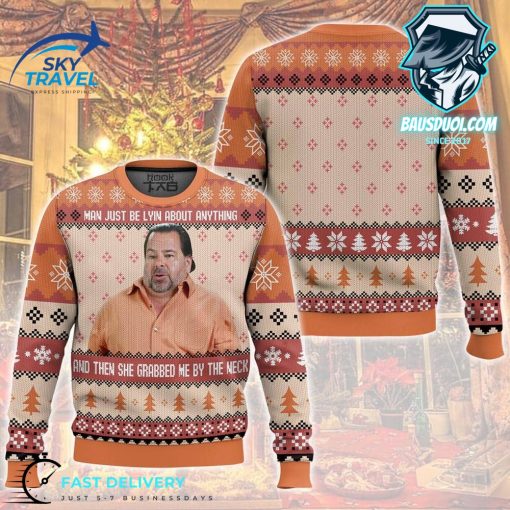 What neck Meme Christmas Ugly Sweater
