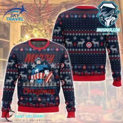 Captain American Christmas Ugly Sweater