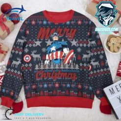 Captain American Christmas Ugly Sweater