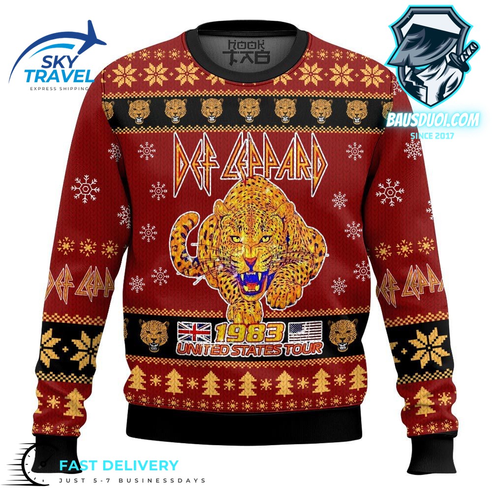 Def leppard christmas sweater hotsell